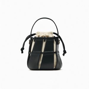 Zara Topstitched Bucket Bag- New with tags!
